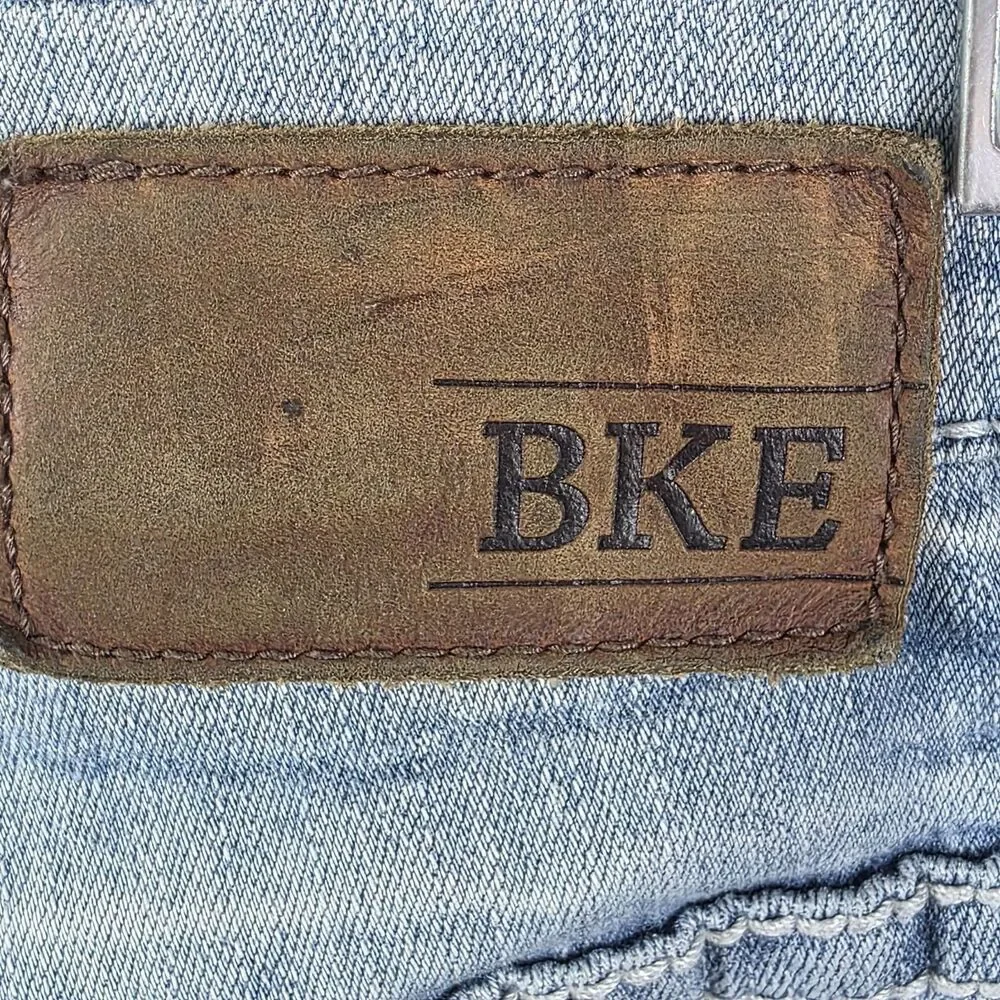 BKE Alec Men's 30S Blue Straight Leg Stretch Casual Denim Jeans